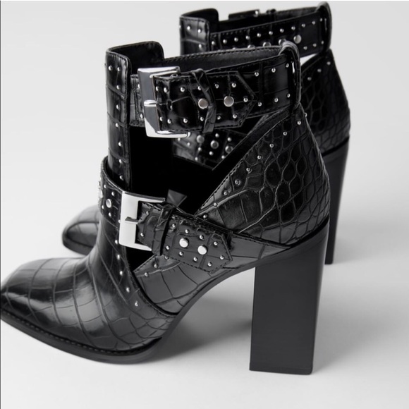Zara studded block heels - Picture 3 of 5